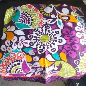 Vera Bradley Large Scarf or Floral Sarong Plum Crazy